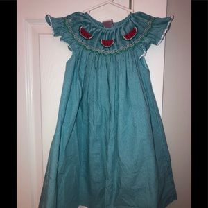 Watermelon Smocked Dress